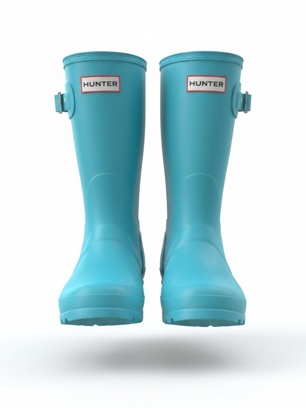 Hunter Turquoise Calf - High Rain Boots Women 8/8.5